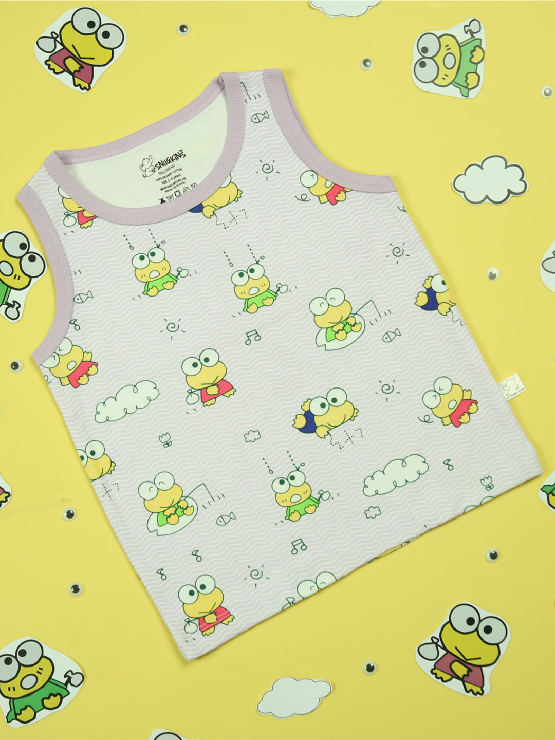 Snugkins Kids Pack of 2 Printed Pure Cotton T-shirts