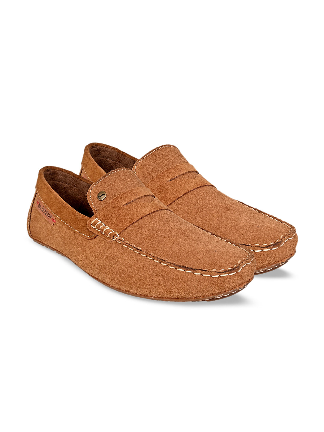 HX London Men Lightweight Suede Loafers