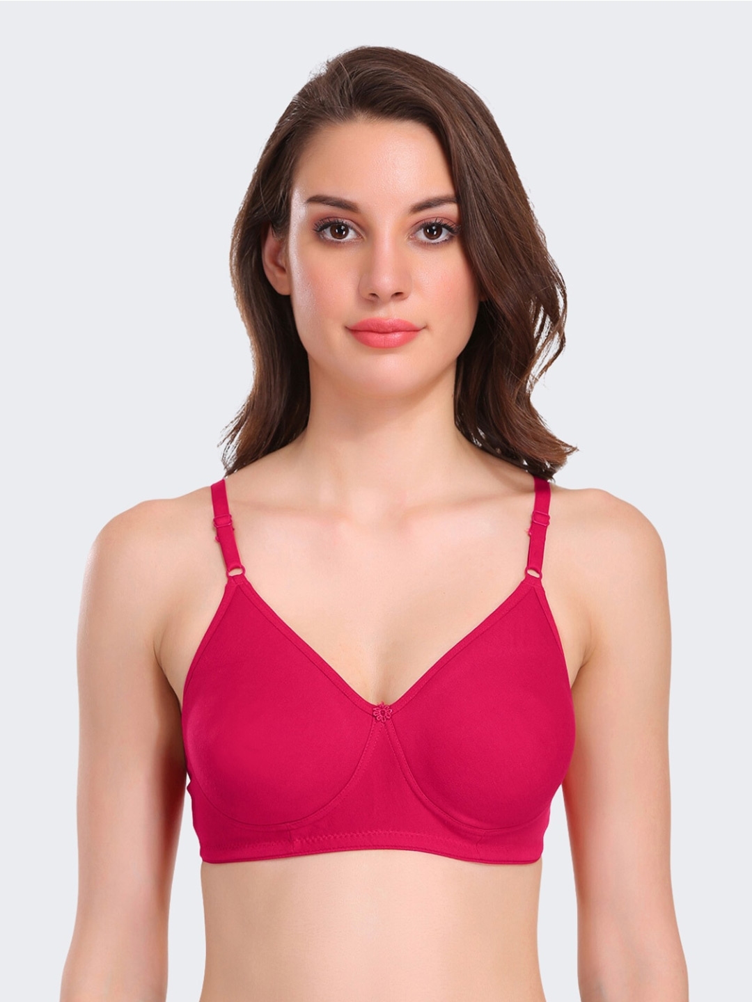 Buy Jockey White Solid Non Wired Non Padded Everyday Firm Support Bra ES13  0105 - Bra for Women 10513612