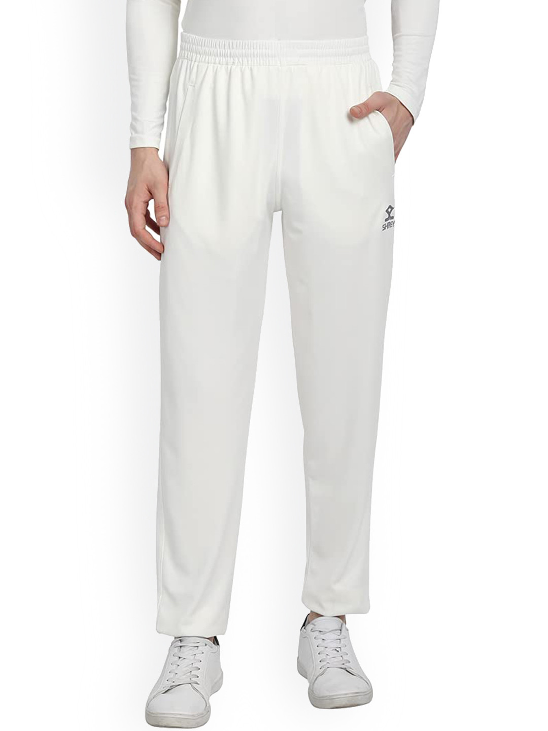 Shrey Men Mid Rise Slim Fit Track Pants