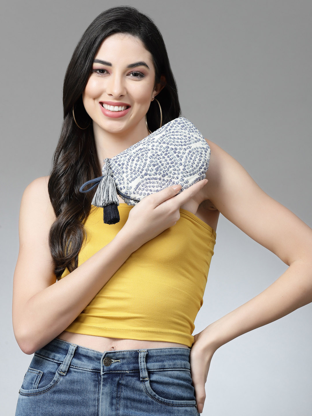 Anekaant Boho Natural Textured Travel Pouch