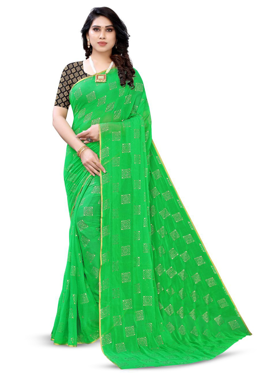 FABMORA Ethnic Motifs Saree