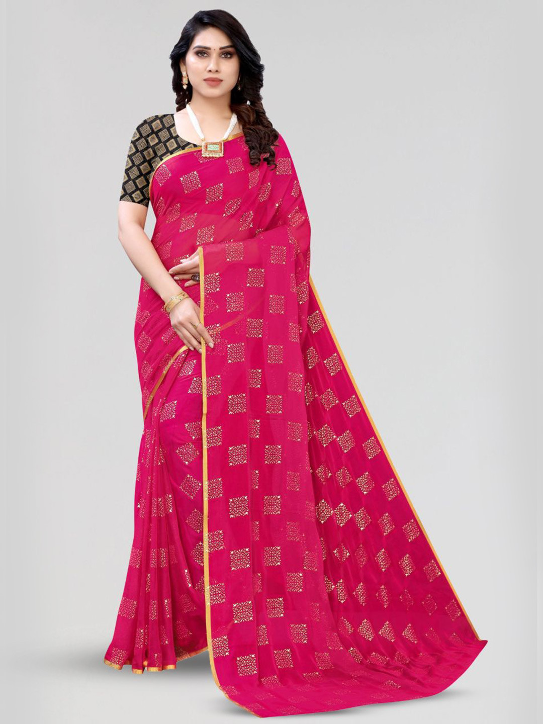 FABMORA Ethnic Motifs Saree