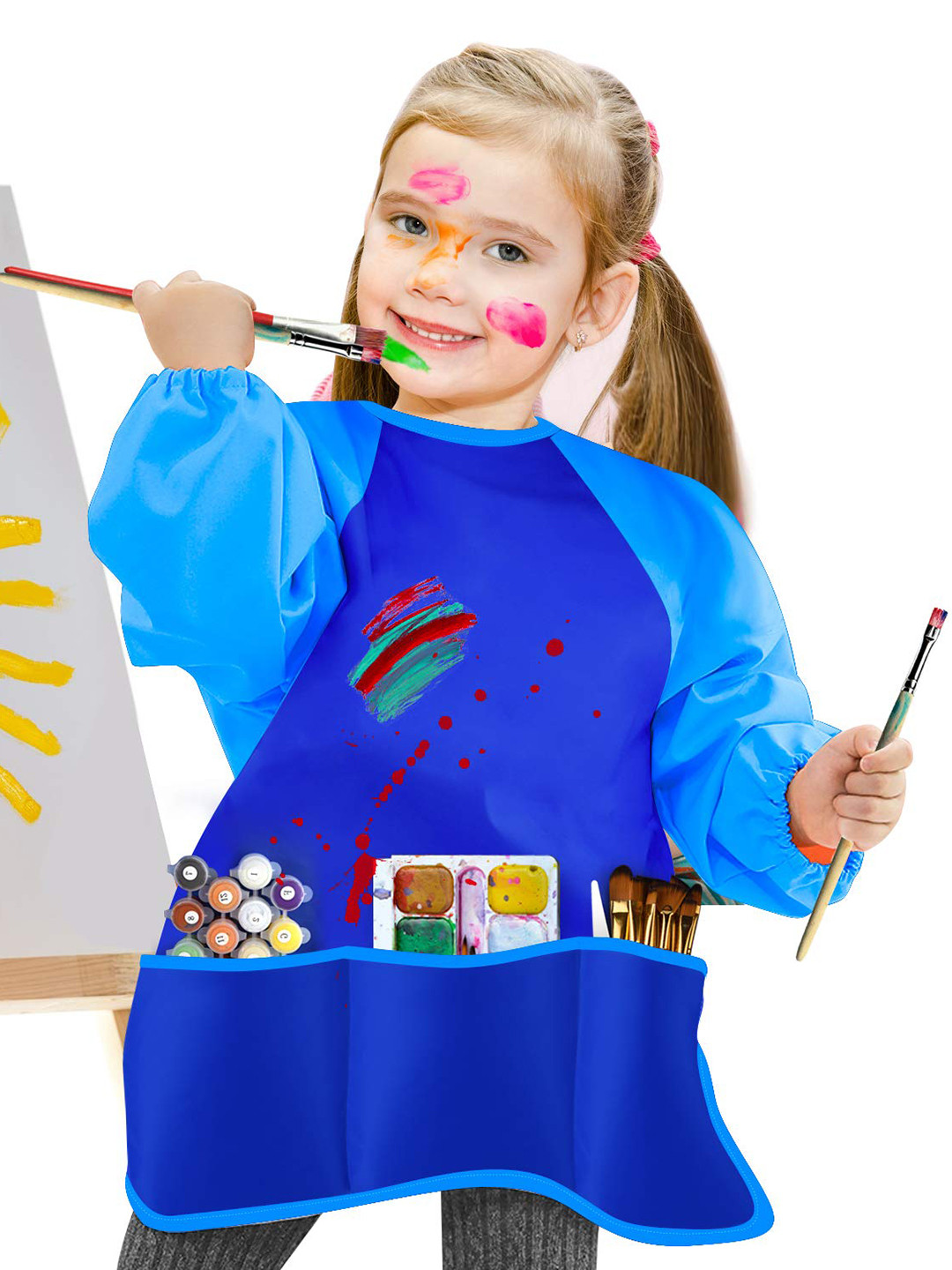 PASSION PETALS Kids Printed Waterproof Painting Apron