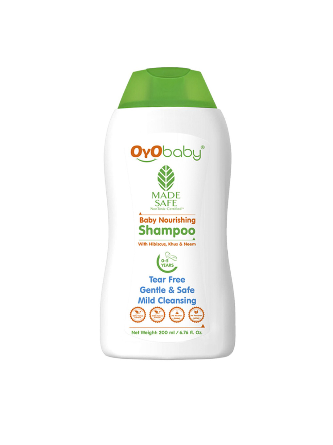 OyO Baby Infants Tears Free Nourishing Shampoo With Hibiscus Neem & Khus-200 ml