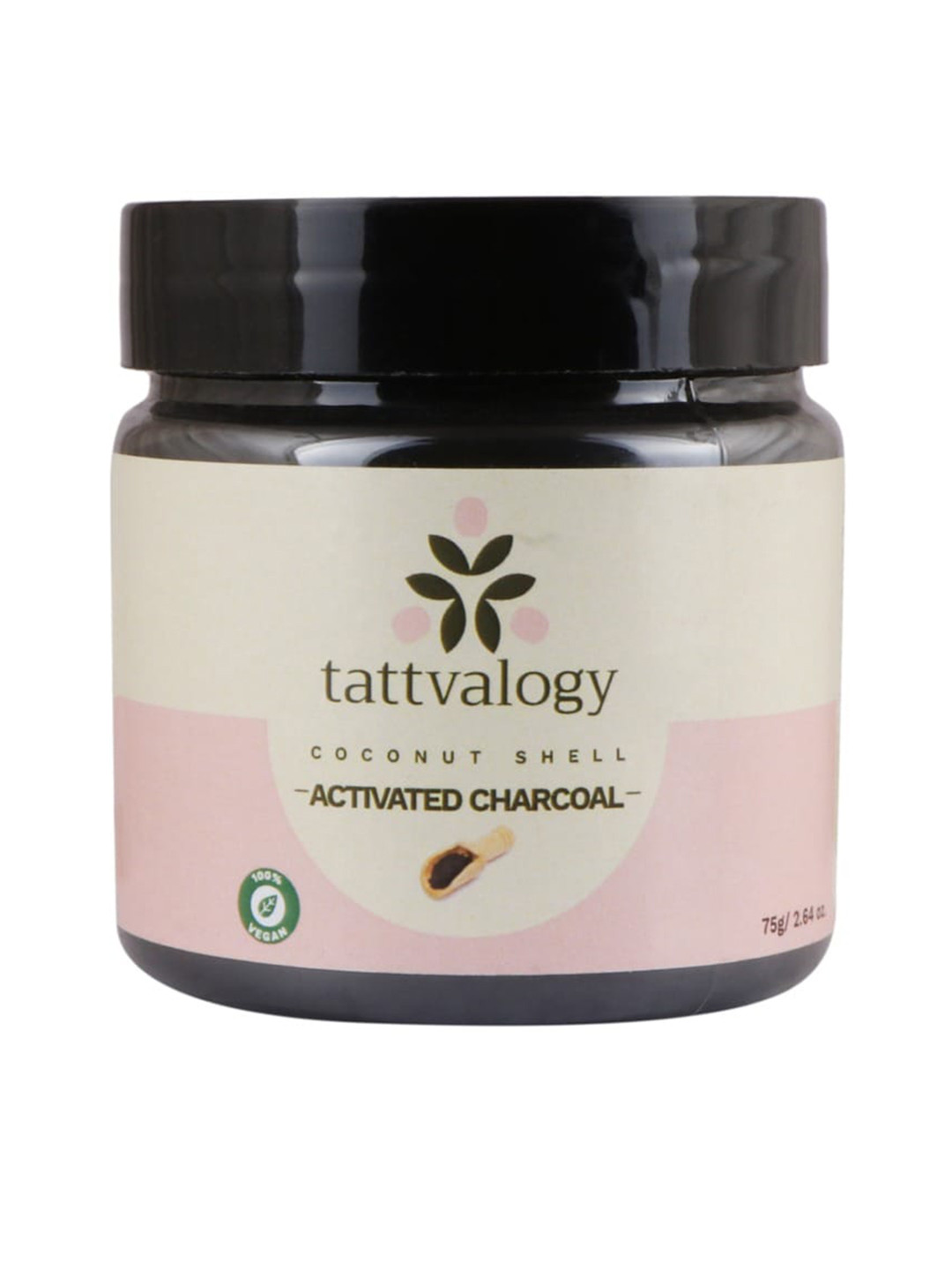 Tattvalogy Coconut Shell & Activated Charcoal Fine Powder-75 gm