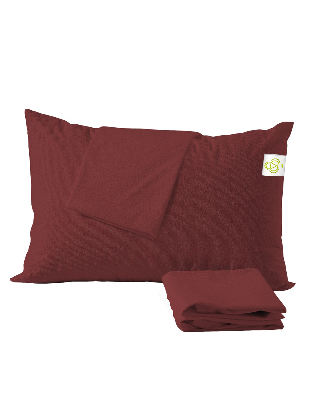 AVI 4 Pieces Maroon Waterproof Terry Cotton Small Pillow Protectors