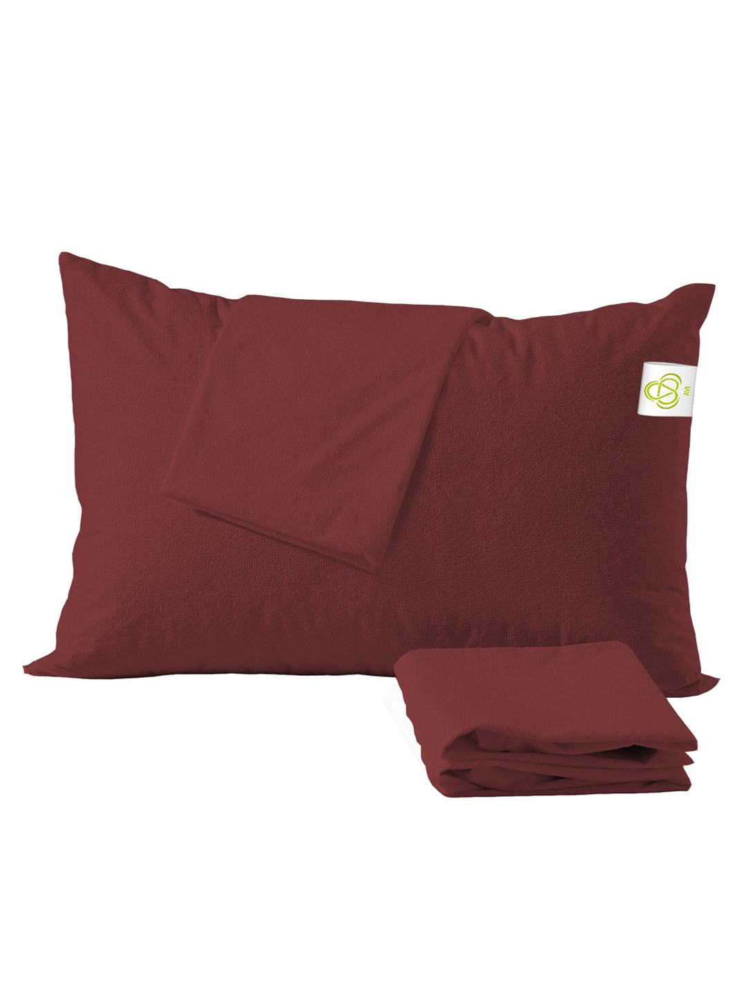 AVI 4 Pieces Maroon Waterproof Terry Cotton Pillow Protectors