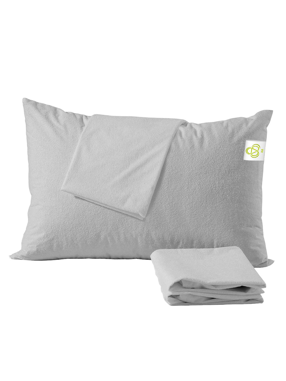 AVI Grey 2 Pieces Waterproof Medium Pillow Protector