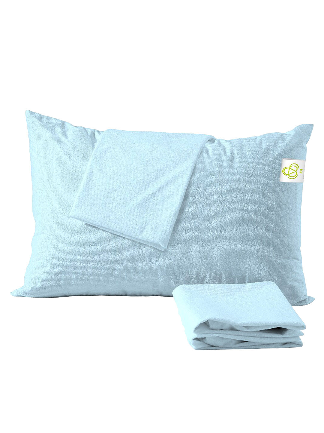 AVI Blue 2 Pieces Waterproof Small Pillow Protector