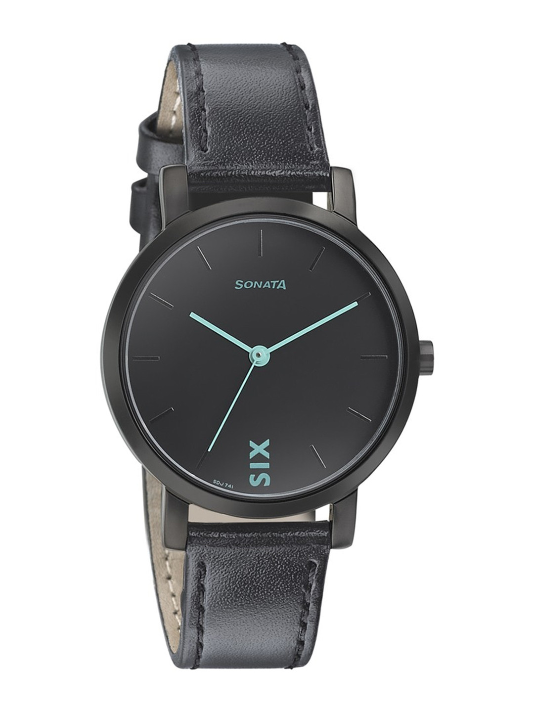 Sonata Women Play Collection Leather Straps Analogue Watch NR8164NL01