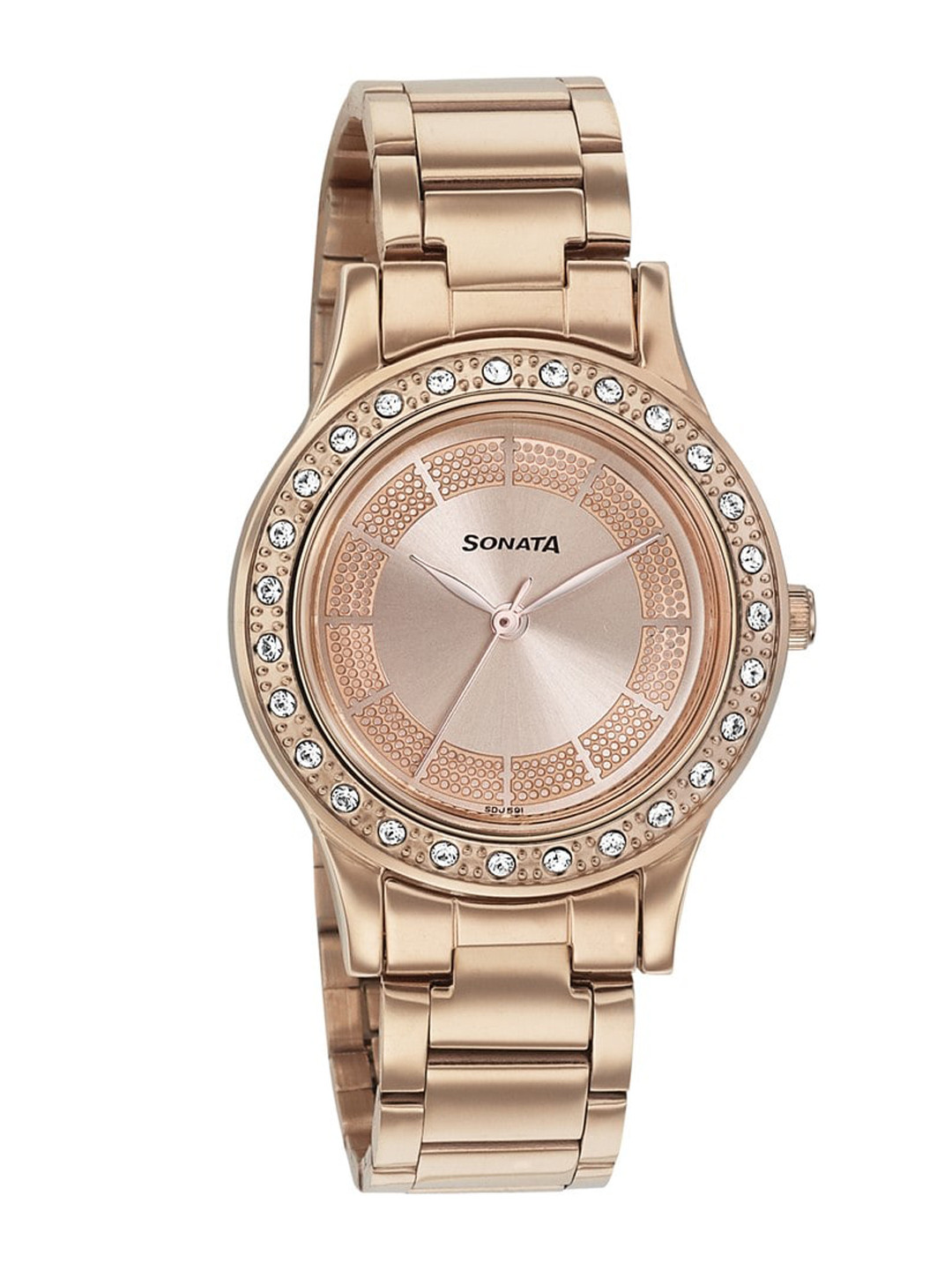 Sonata Sonata Blush it up Women Embellished Dial Bracelet Style Straps Analogue Watch