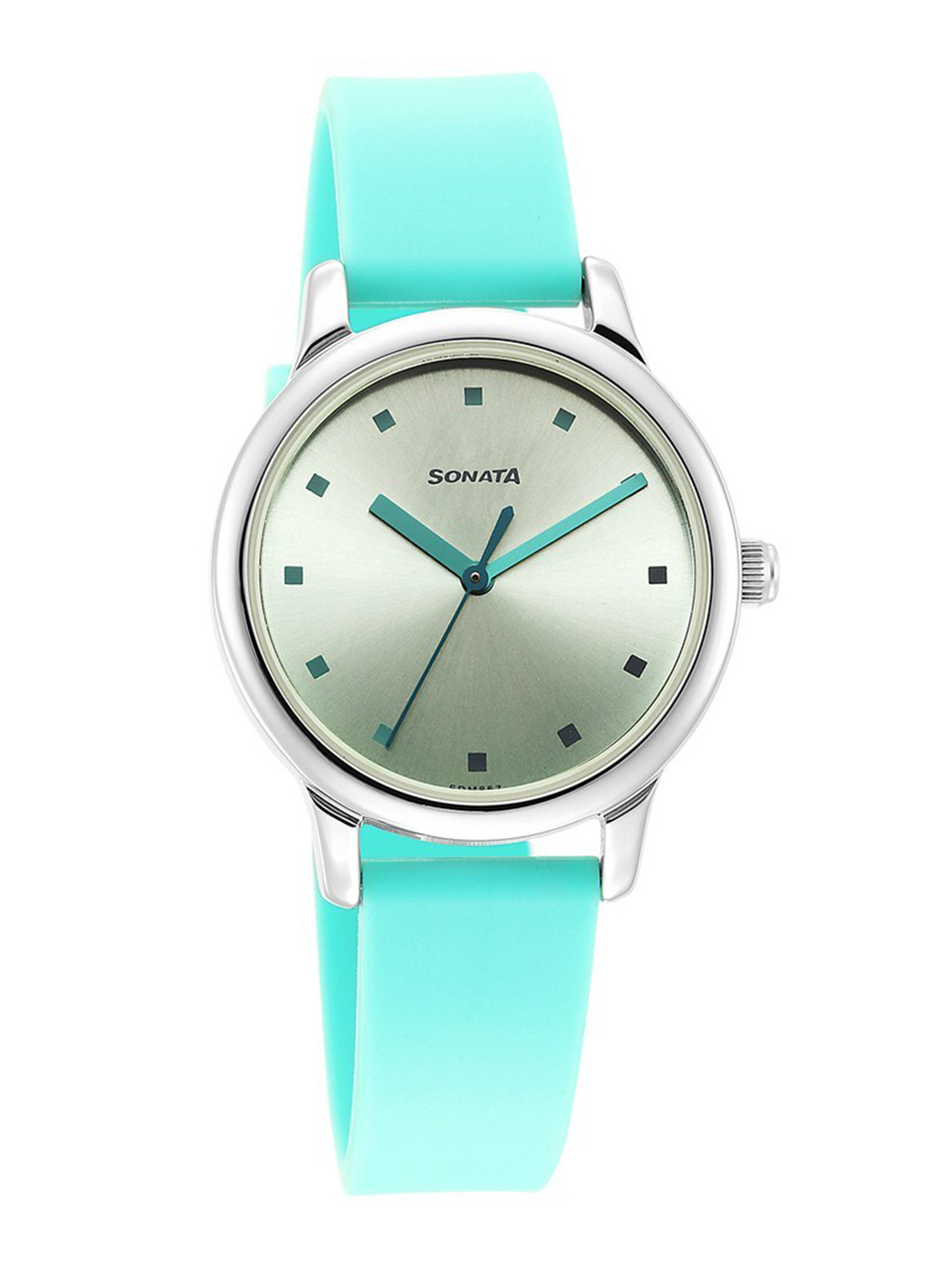 Sonata Splash 3.0 Women Brass Embellished Dial & Straps Analogue Watch 8178SP01