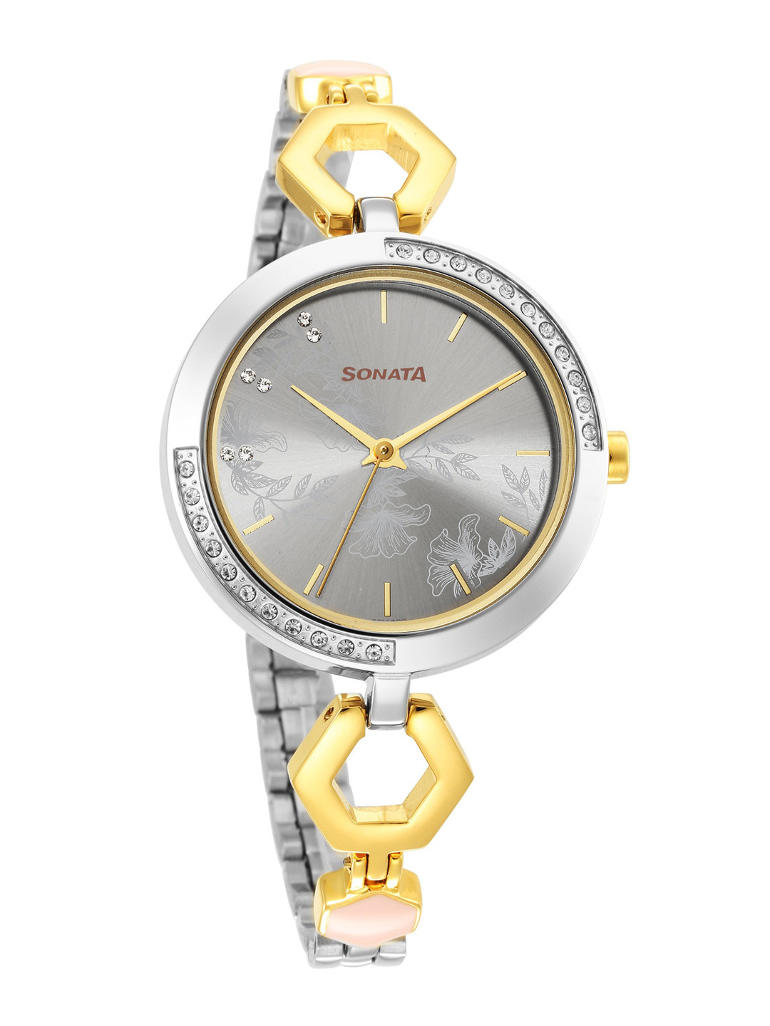 Sonata Utsav Ladies 2022 Women Stainless Steel Straps Analogue Watch NR8184BM01