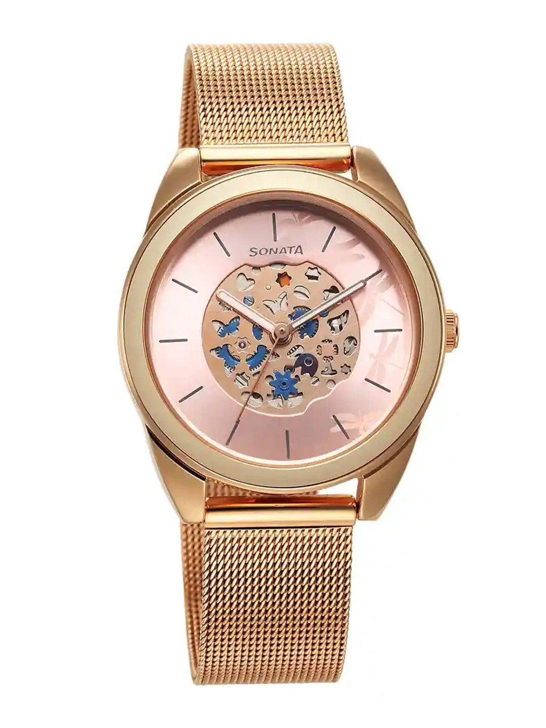 Sonata Women Unveil 2.0 Bracelet Style Straps Analogue Watch 8182WM02