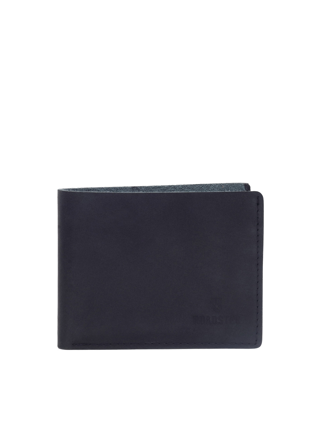 Roadster Black Men Leather Two Fold Wallet