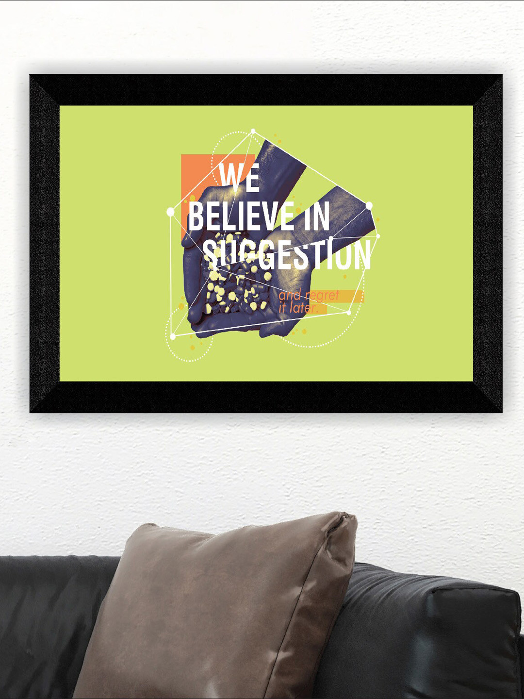 SAF Green Motivational Quotes Printed Wall Art