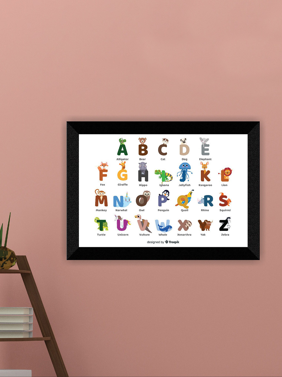 SAF Alphabets Canvas Wall Rectangle Paintings Wall Art - 14 x 11In