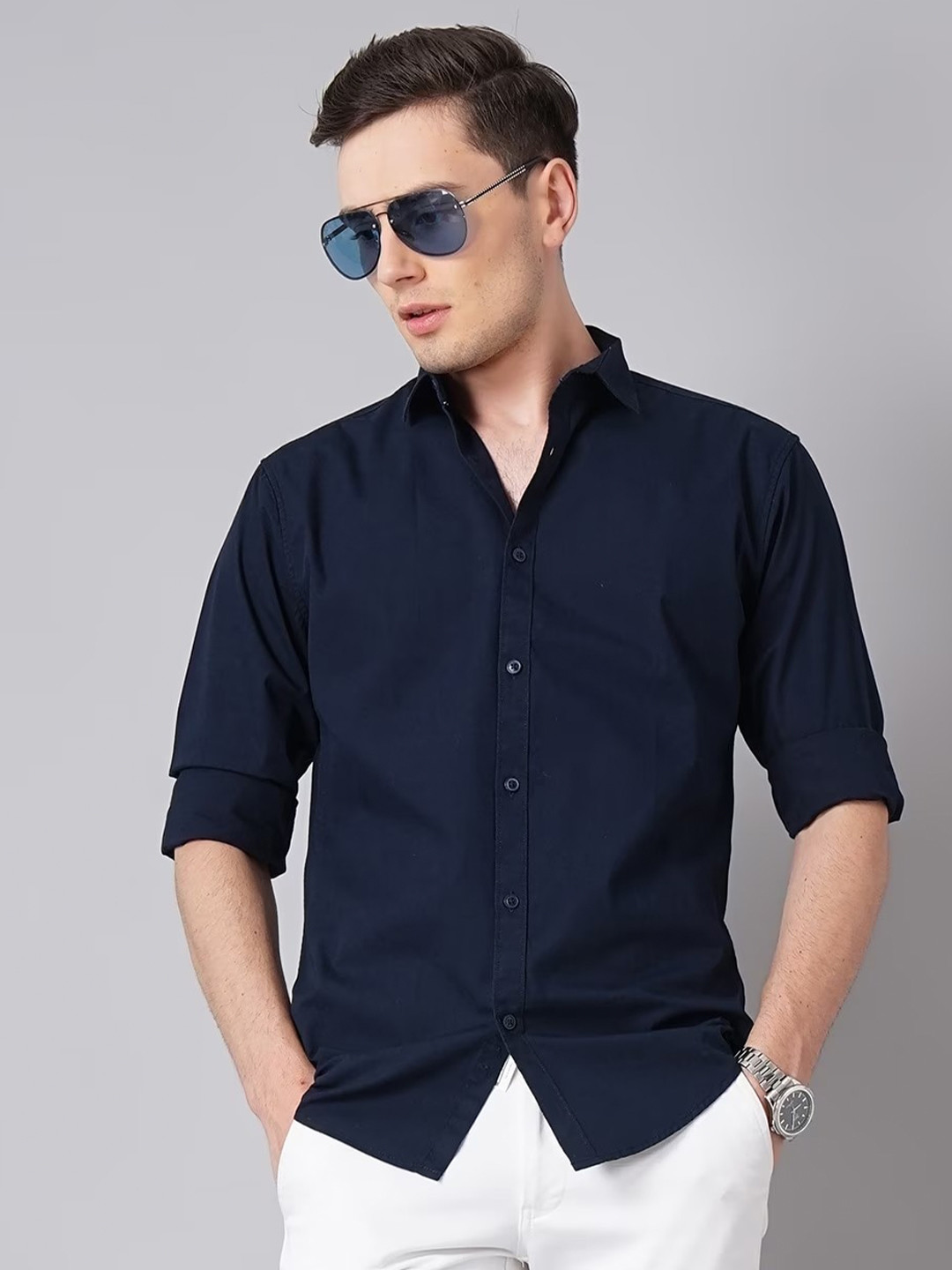 British Club Smart Slim Fit Pure Cotton Casual Shirt