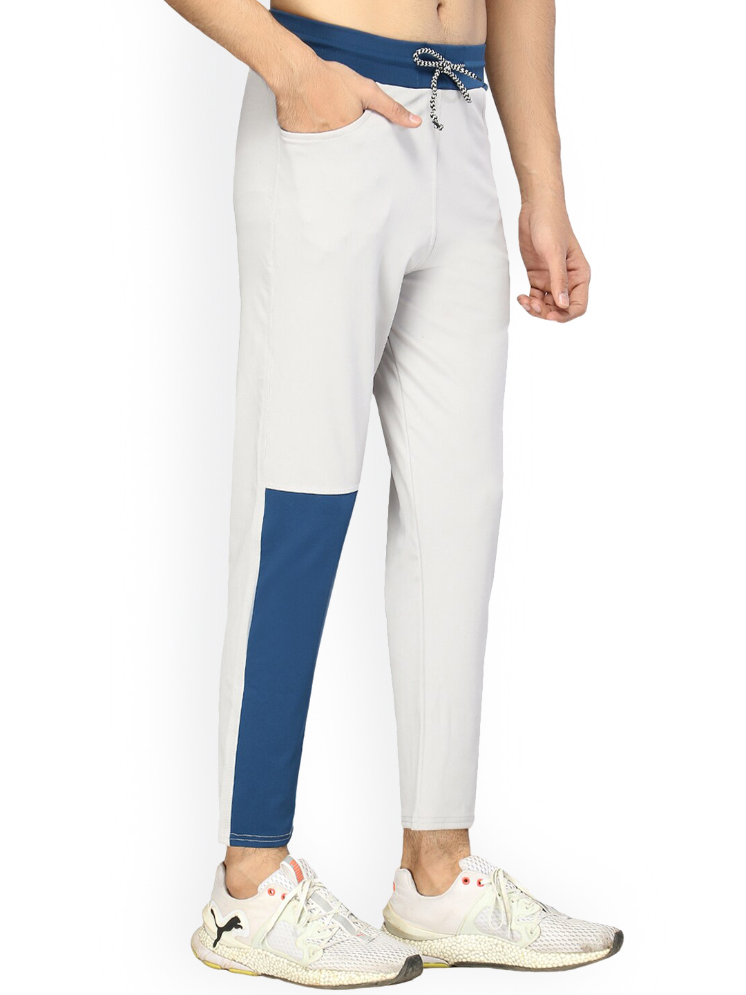 GLITO Men Colourblocked Stretchable Track Pants