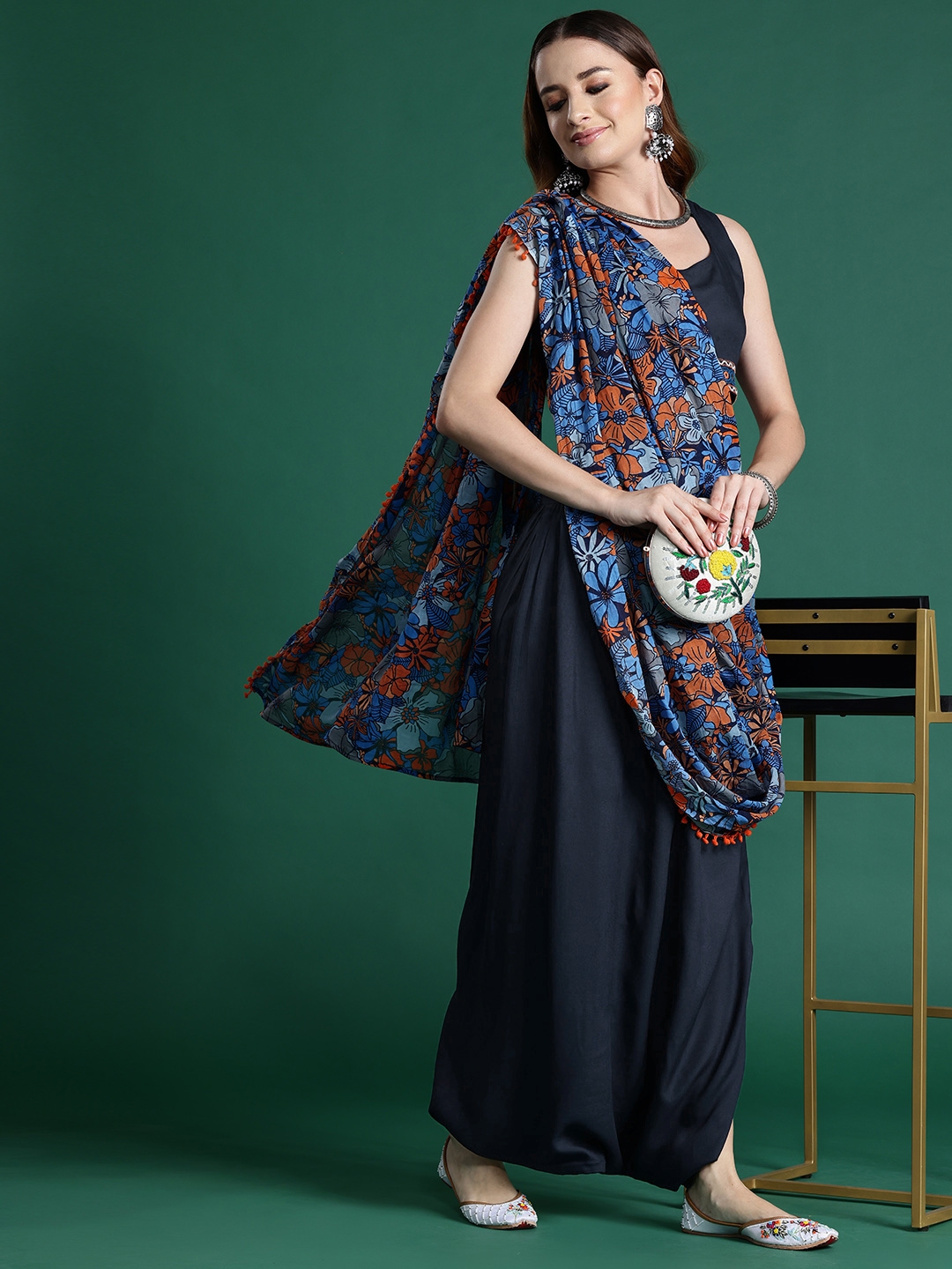 Dhoti saree myntra deals