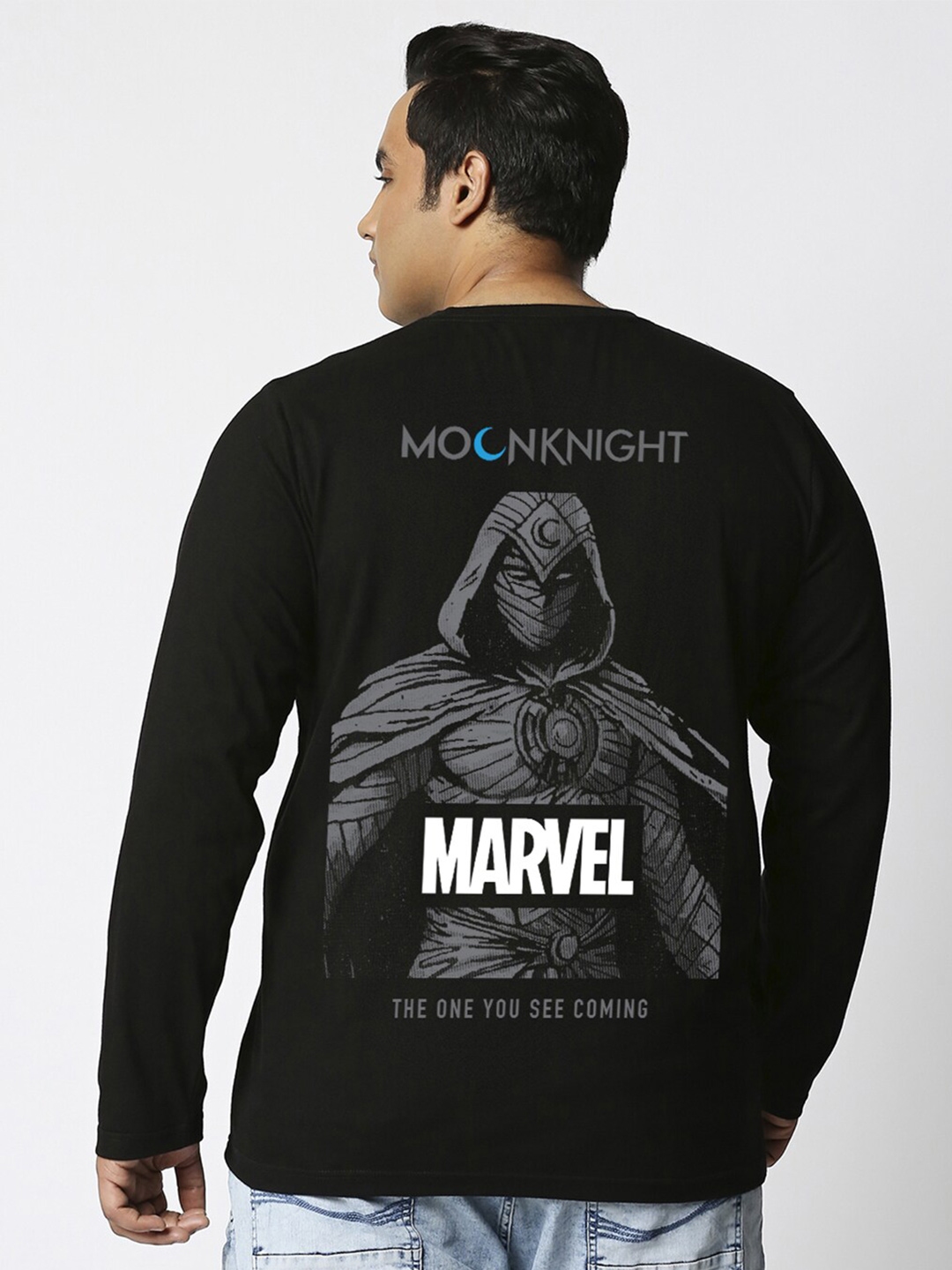 Buy Bewakoof X OFFICIAL MERCHANDISE Men Marvel's Moon Knight Printed Plus T Shirt - Tshirts for Men |