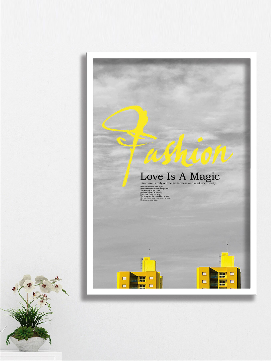 SAF Grey  & White Painting Wall Art