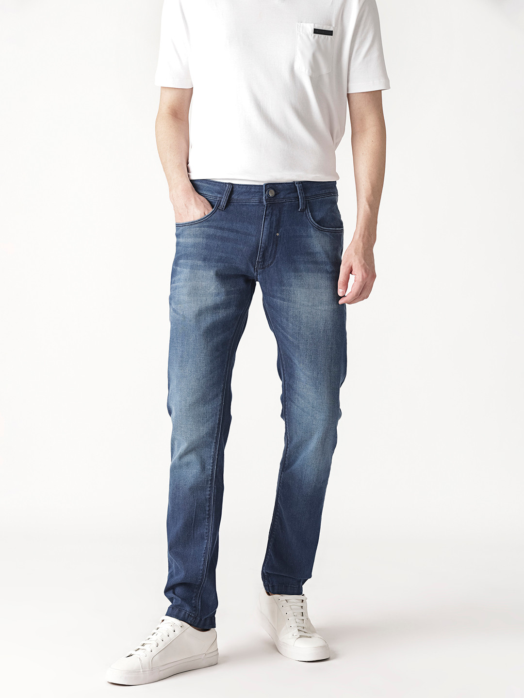 RARE RABBIT Men Toucil Slim Fit Cotton Jeans
