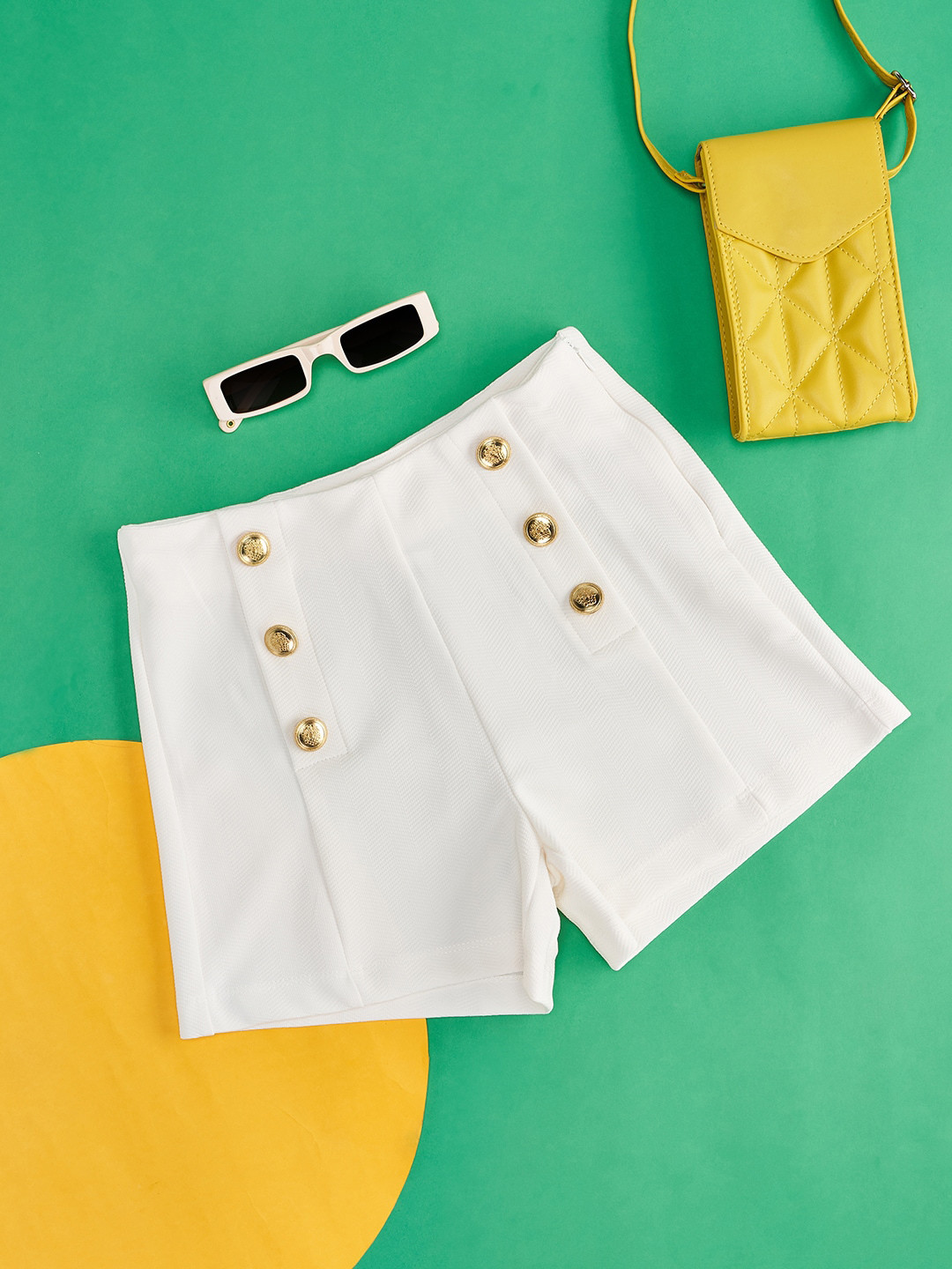 Pantaloons Junior Girls Slip-On Cotton Regular Shorts
