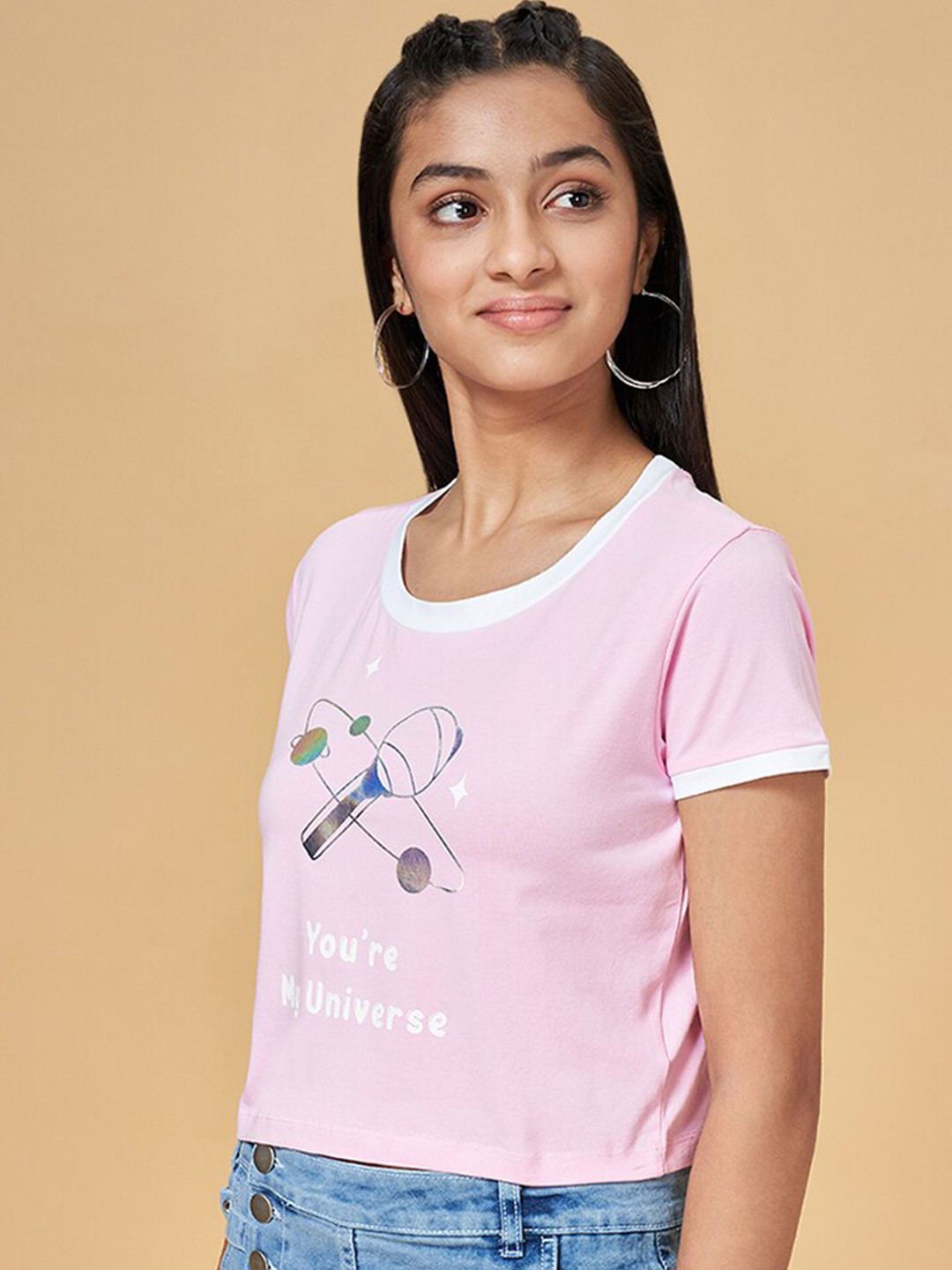 Coolsters by Pantaloons Girls Graphic Printed Cotton T-Shirt