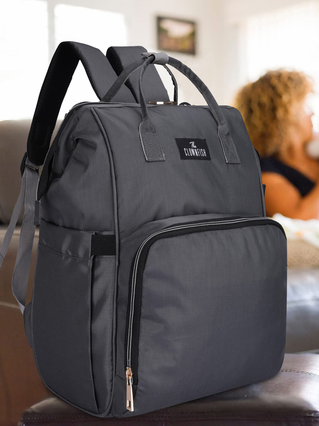 THE CLOWNFISH Diaper Dash Lightweight Diaper Bag
