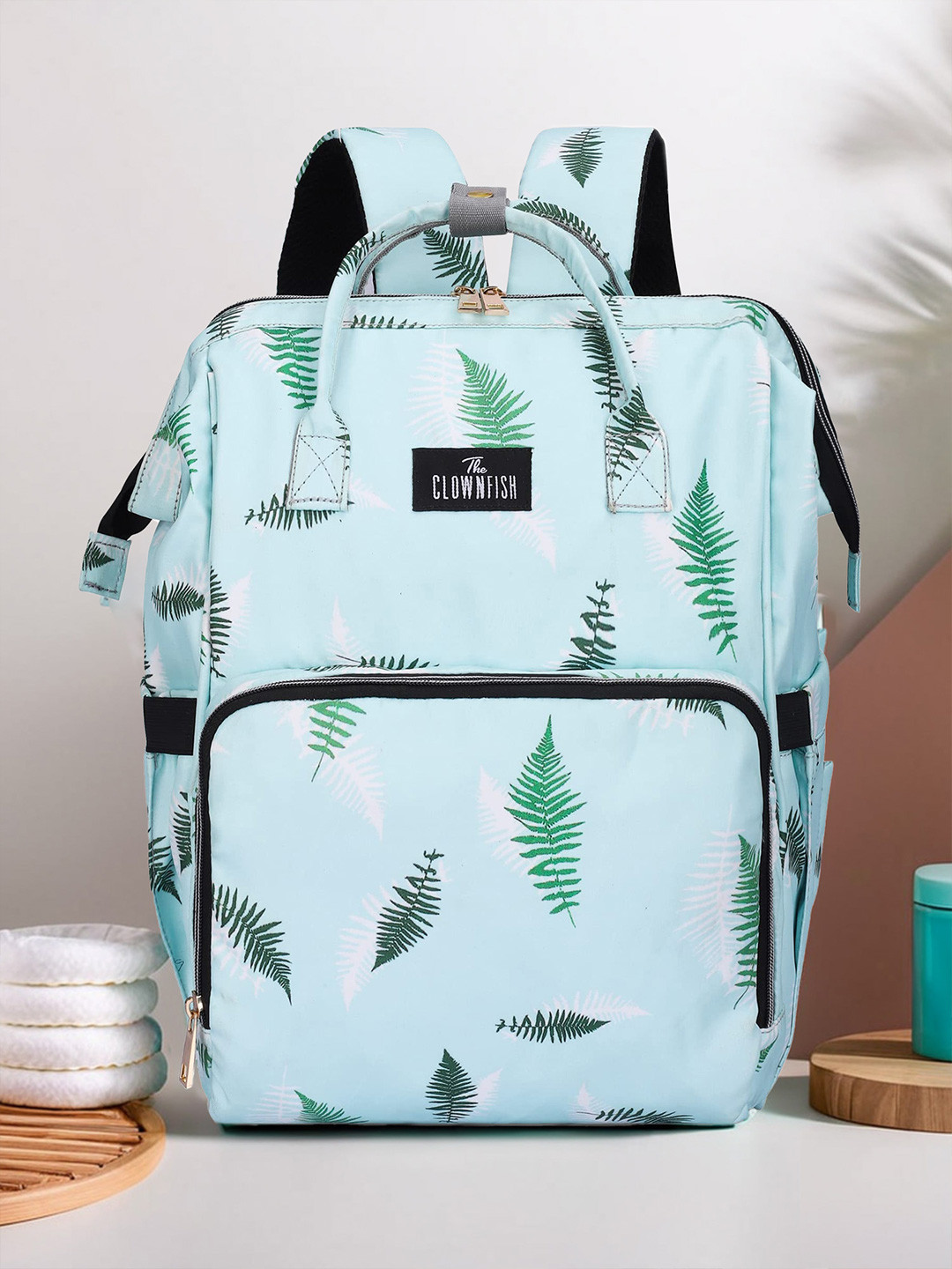 THE CLOWNFISH Baby On Board Printed Lightweight Diaper Bag