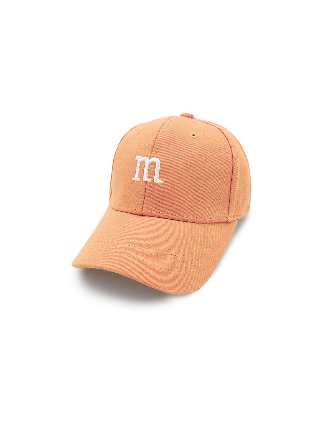 JENNA Girls Orange & White Embroidered Baseball Cap