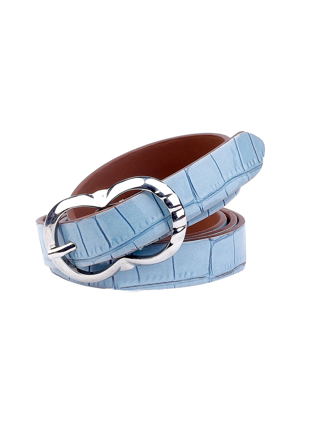 bacca bucci Women Leather Textured Nickle Free Buckle Belt