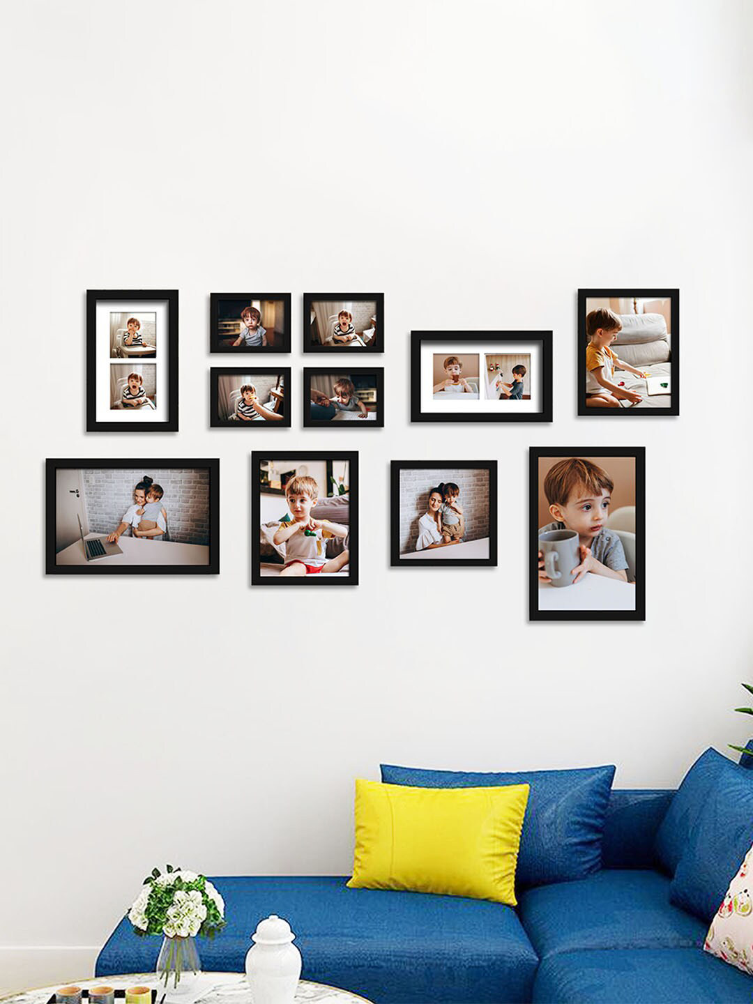 Art Street Black 11 Pieces Large Collage Wall Photo Frame Individual Picture Frames