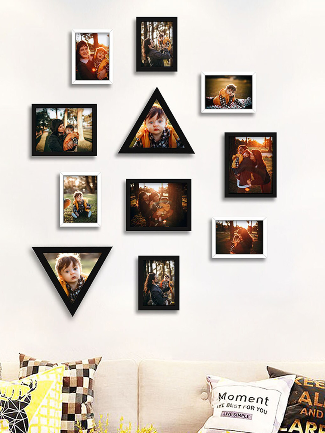 Art Street Set of 11 Black & White Photo Frames