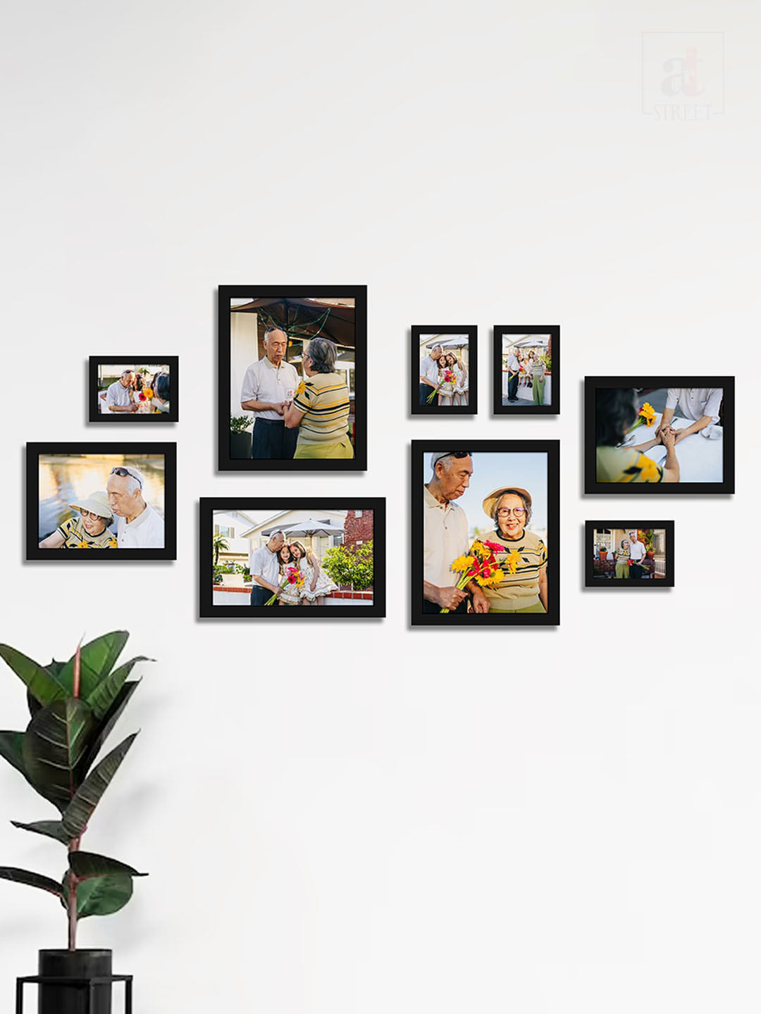 Art Street Black 9 Pieces Collage Wall Photo Frames