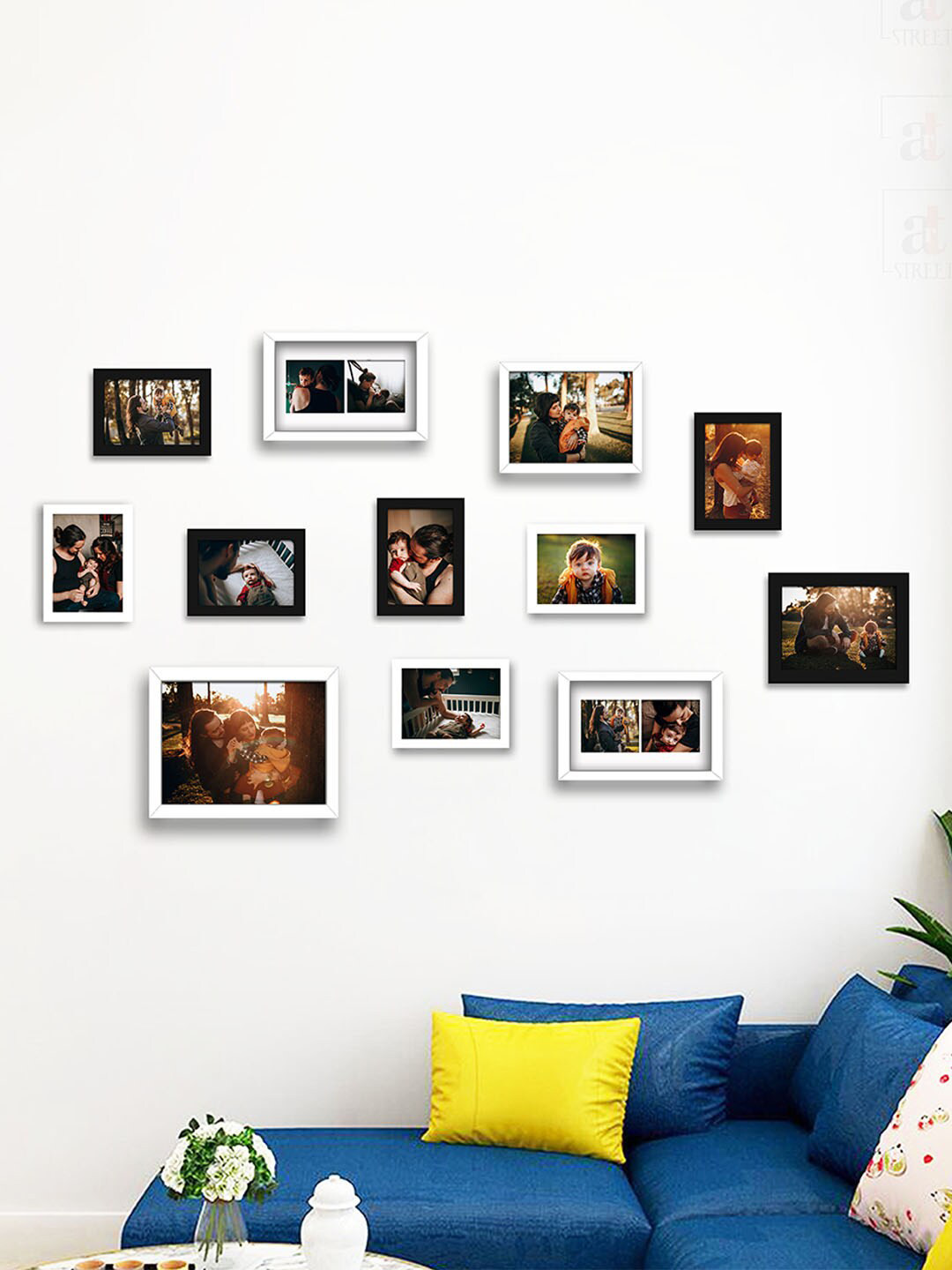 Art Street Black 13 Pieces Wooden Photo Frames