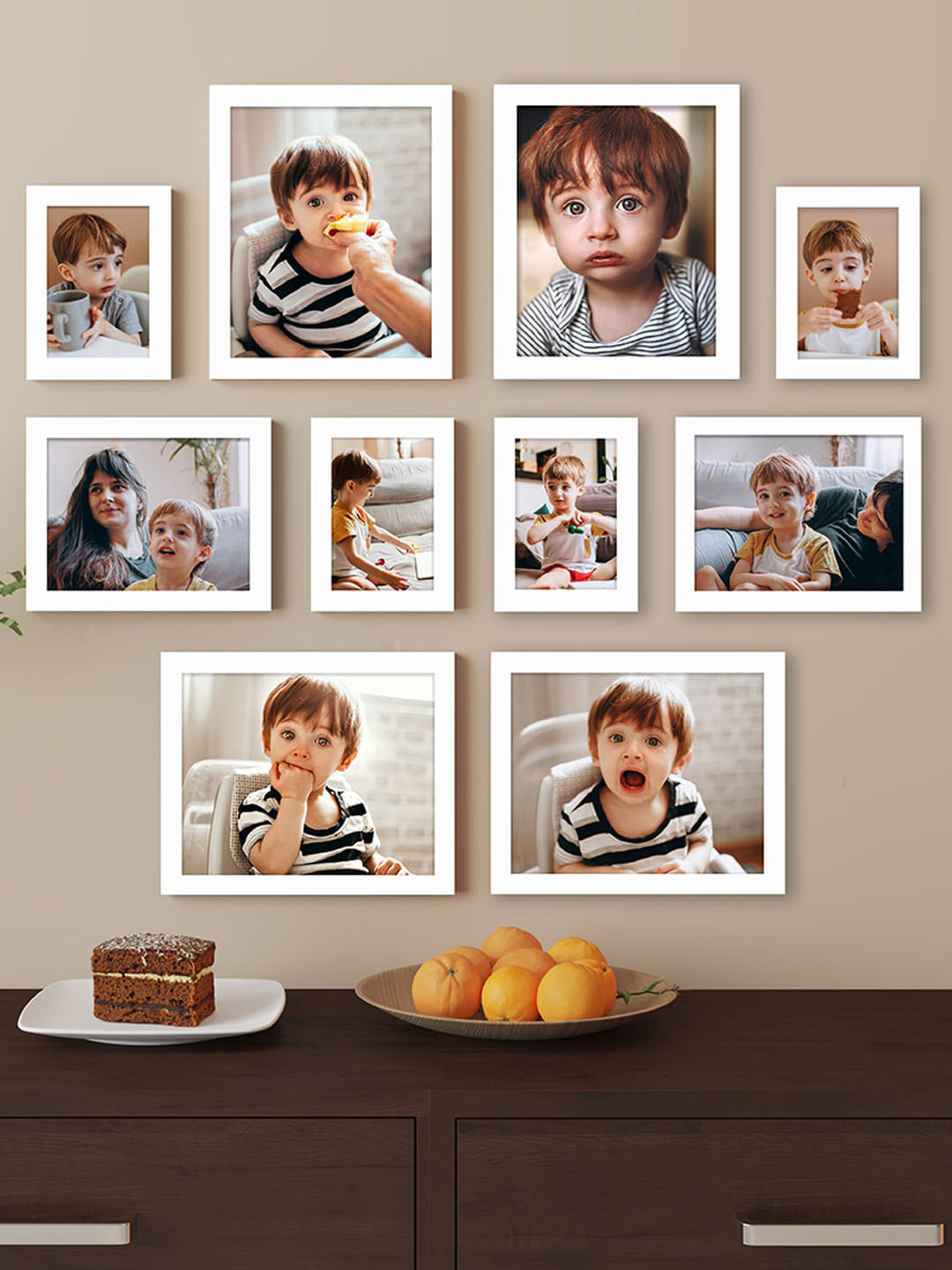 Art Street 10-Pcs White Wooden Photo Frames