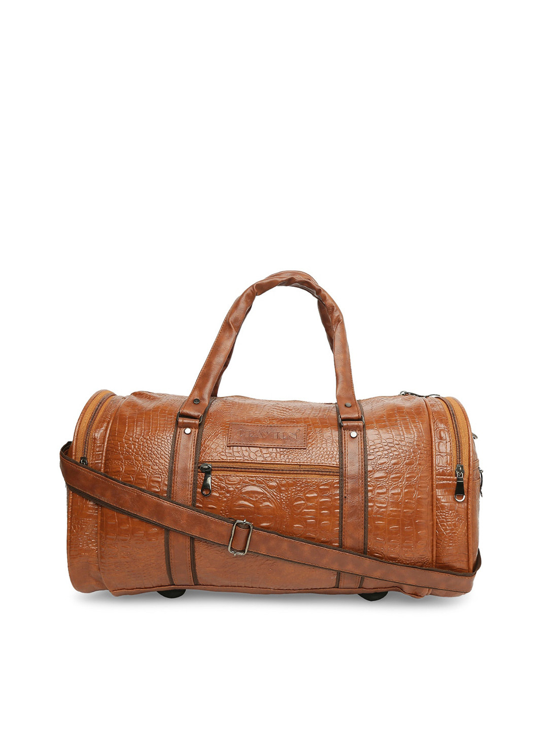 CRAYTON Crocodile Textured Duffel Bag