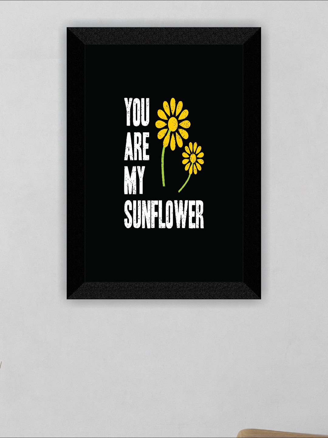 SAF Black Love Theme Painting Framed Wall Art