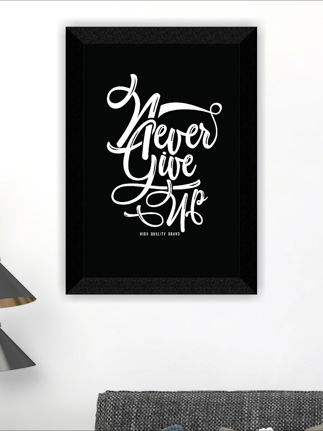 SAF Quotes Black Canvas Wall Kids Room Rectangle Potrait Paintings Wall Art -14 x 11In