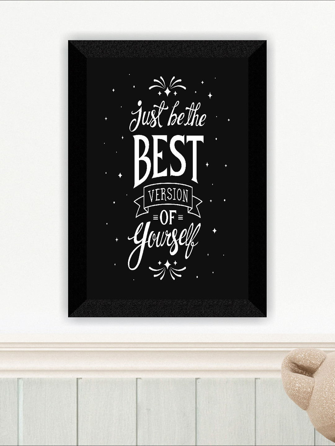 SAF Quotes Black Paper Wall Kids Room Rectangle Potrait Paintings Wall Art -11 x 14In