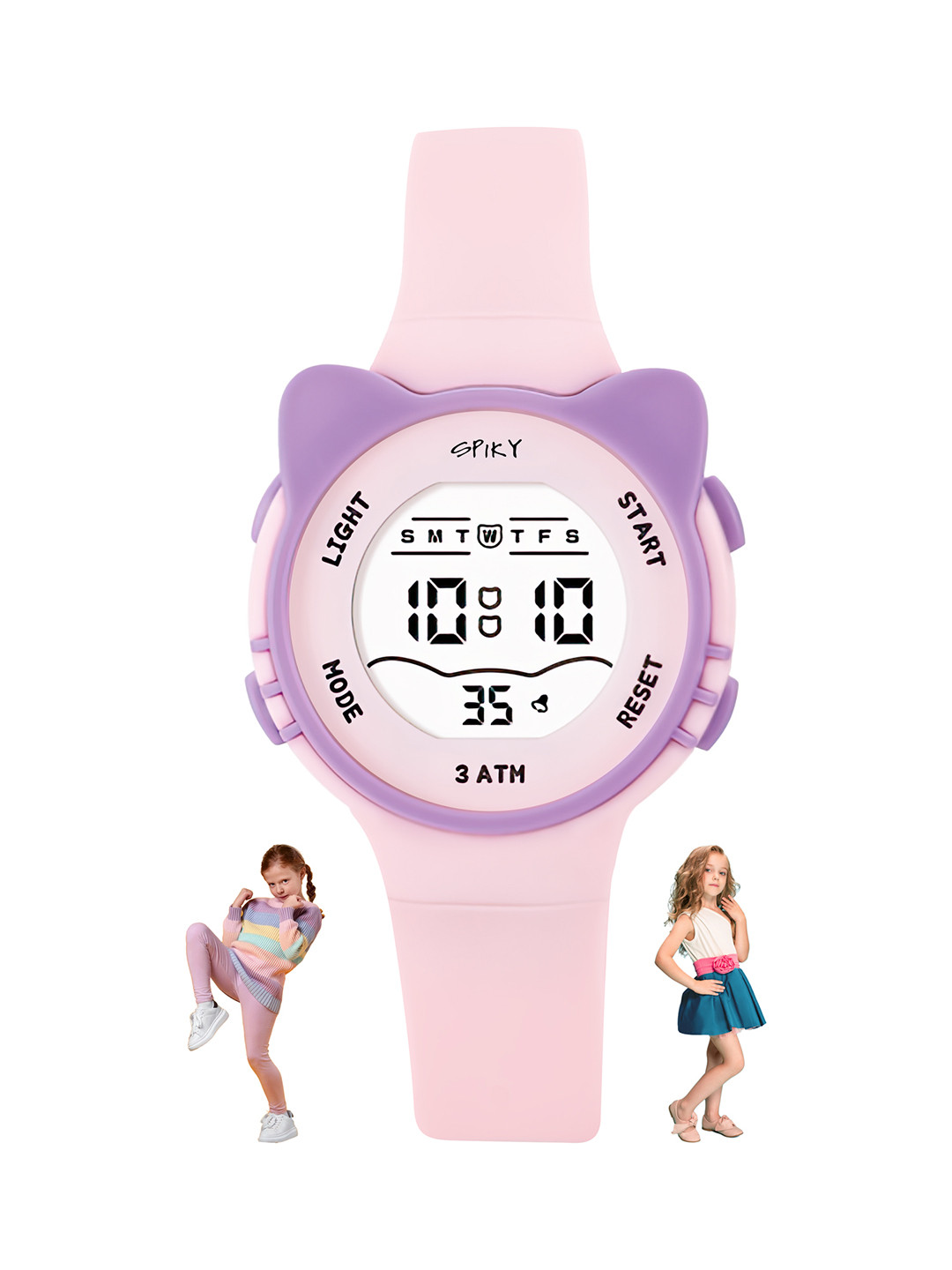 Spiky Kids Dial Bracelet Style Straps Digital Multi Function Automatic Watch SPKEVA12_C2