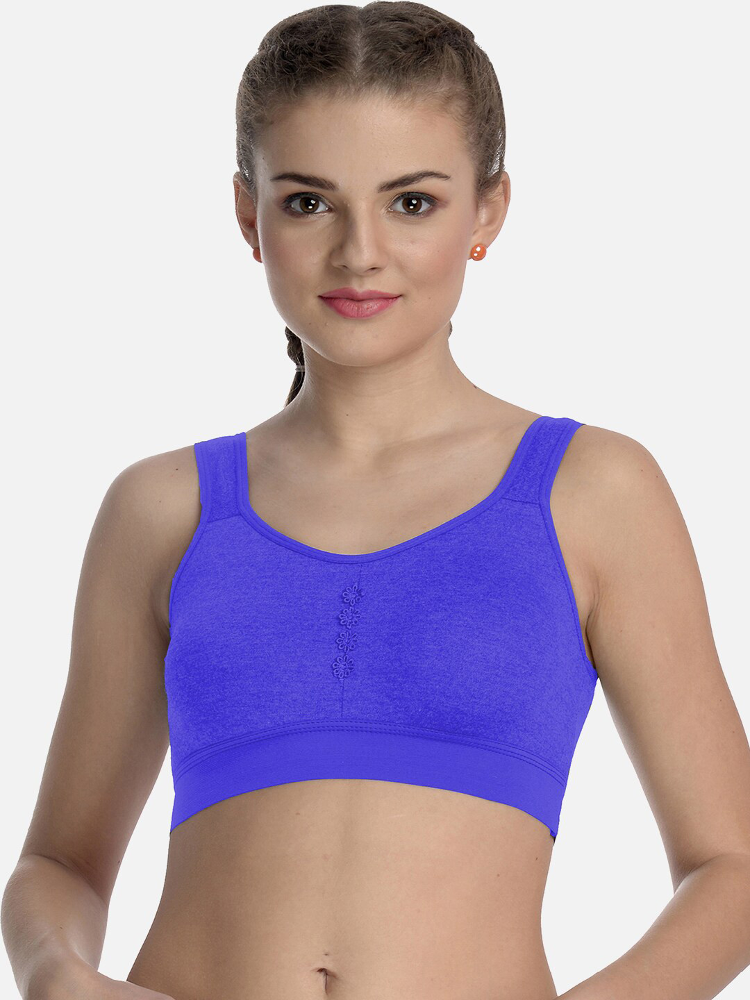 FIMS Dry-Fit Non-Padded Full Coverage Cotton Sports Bra