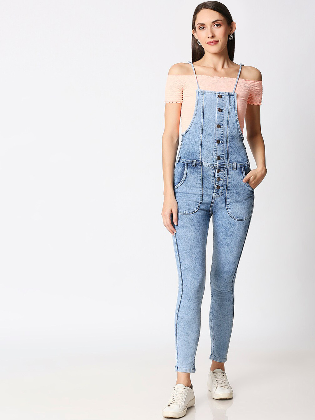 High Star Denim Slim-Fit Dungarees
