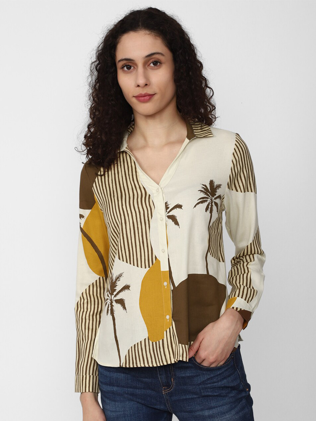 Van Heusen Woman Graphic Printed Casual Shirt