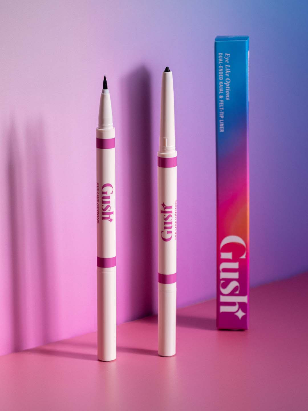 Gush Beauty Eye Like Options Dual Ended Kajal & Felt-Tip Eyeliner 0.65g - Black 01