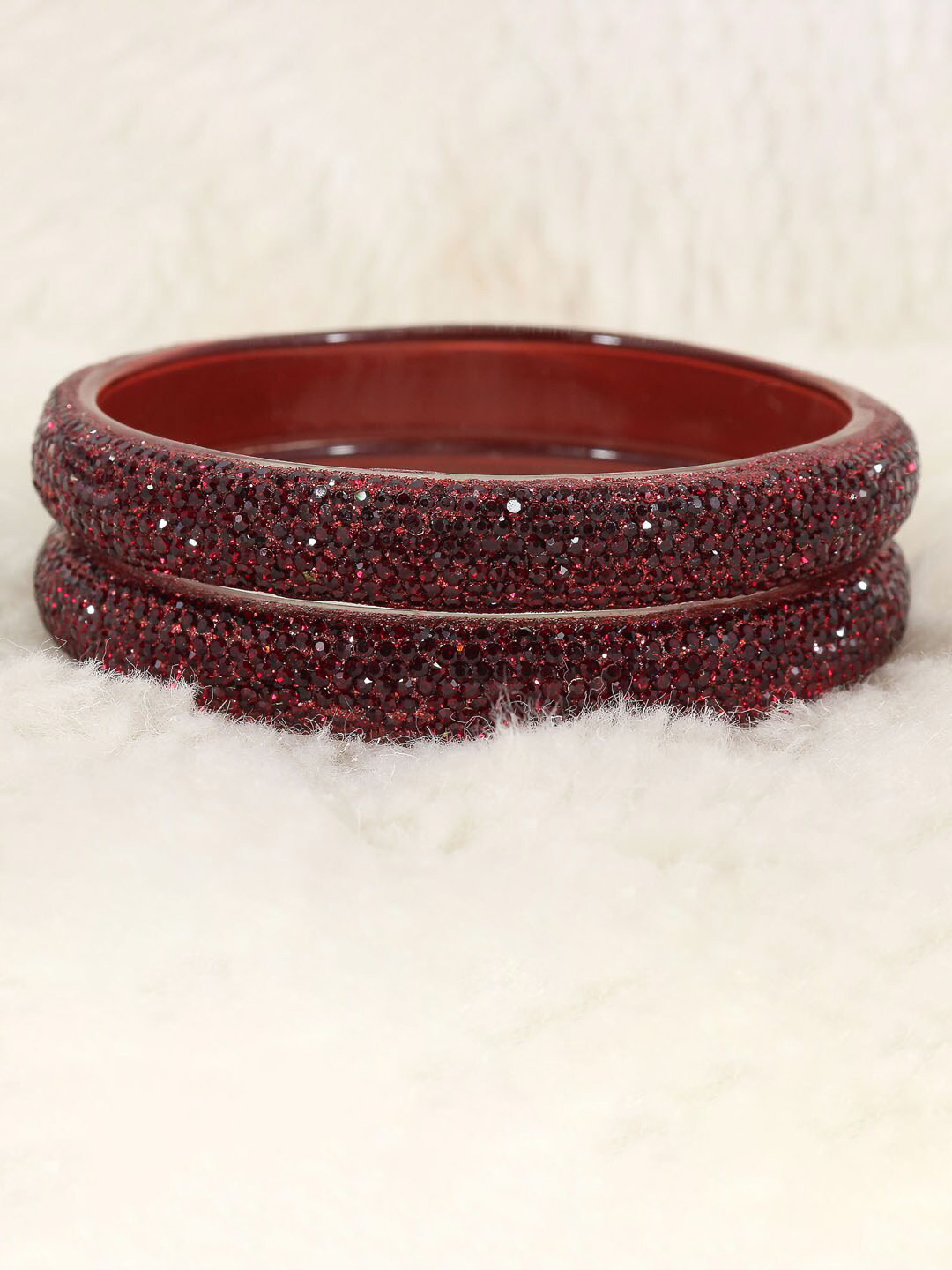 NMII Set Of 2 CZ-Studded Bangles