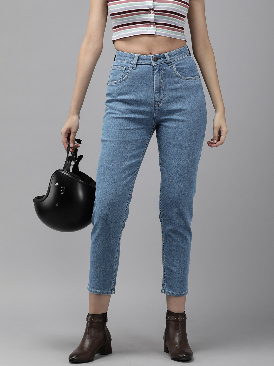The Roadster Life Co. Women Boyfriend Fit Stretchable Jeans